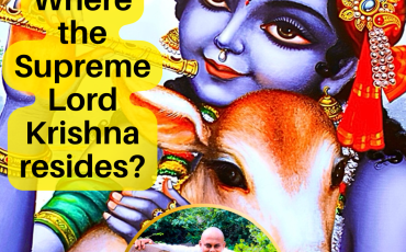 Where does the Supreme Lord Krishna resides (Instagram Post (45))